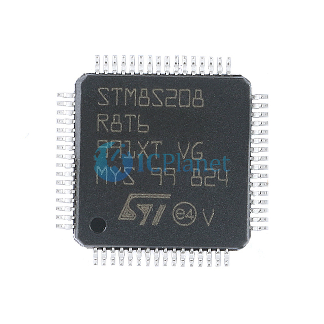STM8S208R8T6 LQFP-64 STM8 series Flash 24MHz Microcontroller Chip