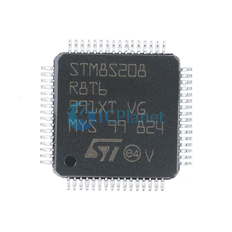 STM8S208R8T6 LQFP-64 STM8 series Flash 24MHz Microcontroller Chip
