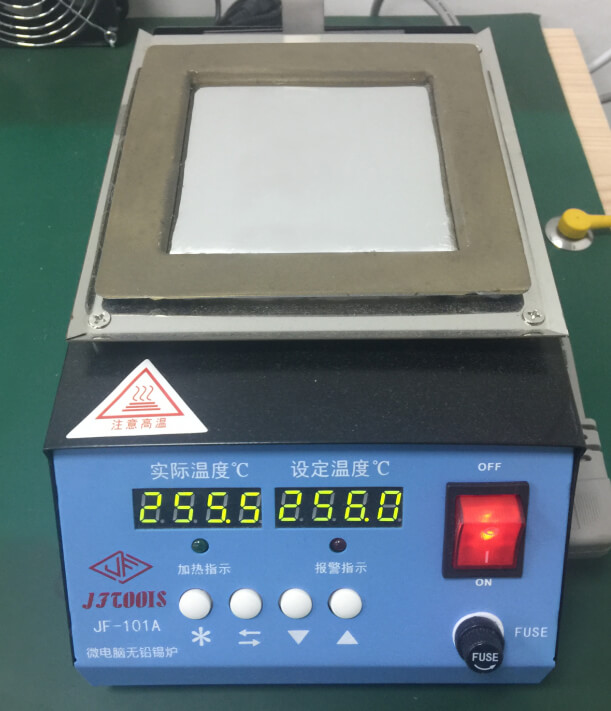 Picture of solderability testing equipment