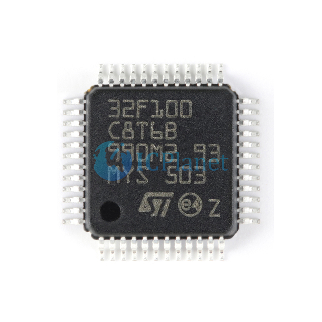 STM32F100C8T6B LQFP-32 ARM Cortex-M3 32-Bit 24MHz Flash Microcontrollers Chip