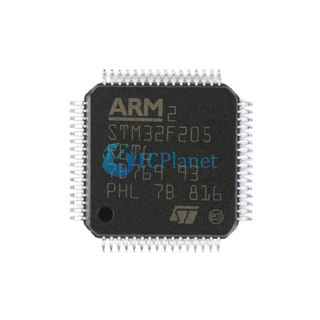 Buy STM32F205RET6 LQFP64 STM32F205 ARM® Cortex®-M3 Series Microcontroller Chip Ic In ICPlanet