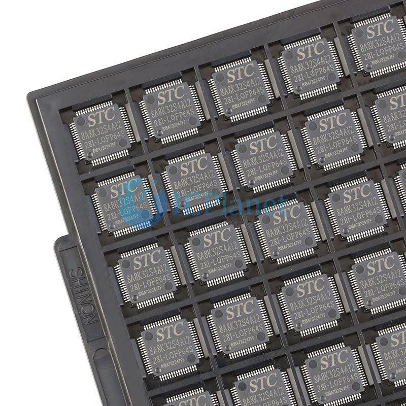STC STC8A8K32S4A12-28I-LQFP64S LQFP-64 33MHz 32KB FLASH Microcontrollers Chip