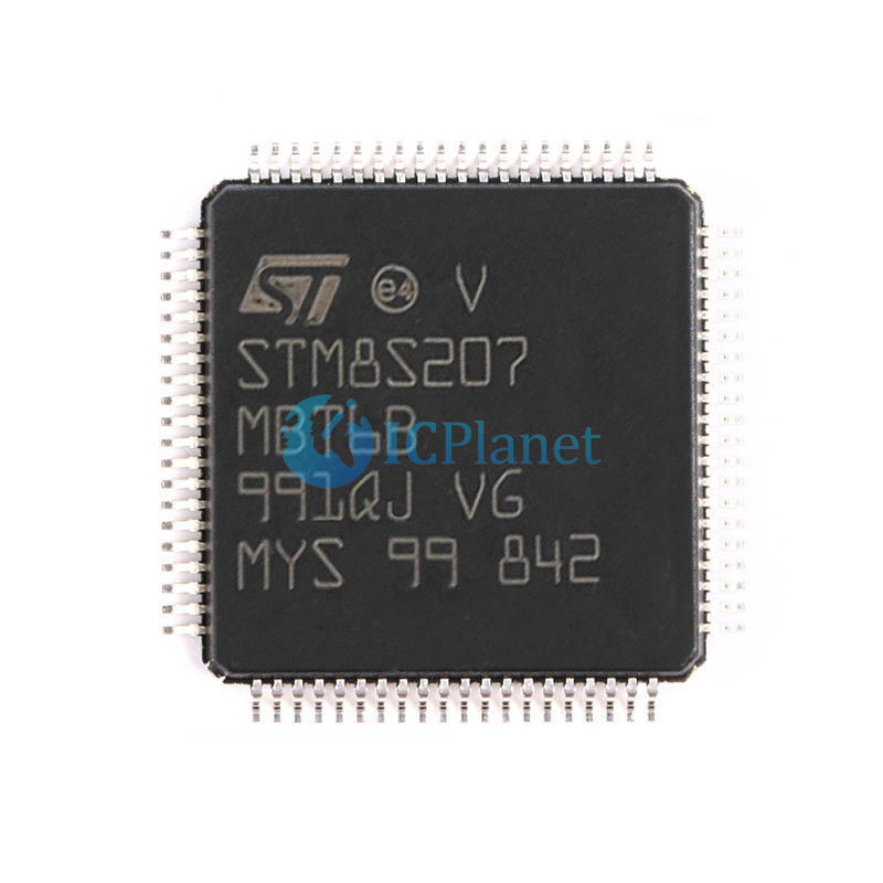Buy STM8S207MBT6B LQFP80 STM8S207 8-Bit 24MHz 128KB Flash Microcontroller Ic Chip